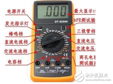 The 3 1/2 digital multimeter can display 0000-1999. The first digit can only display 1 or 0, 3 represents one digit, ten digits, hundreds digits can display 0-9 digits, 1/2 represents thousands digits. Can display 0 and 1. Read as "three and a half." This type of digital multimeter has Shenzhen Huayi's MY6; Ulead's UT54; Victory's VC890D and so on.