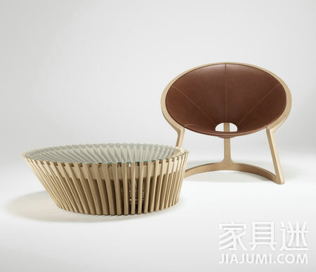 Qumei armchair and coffee table