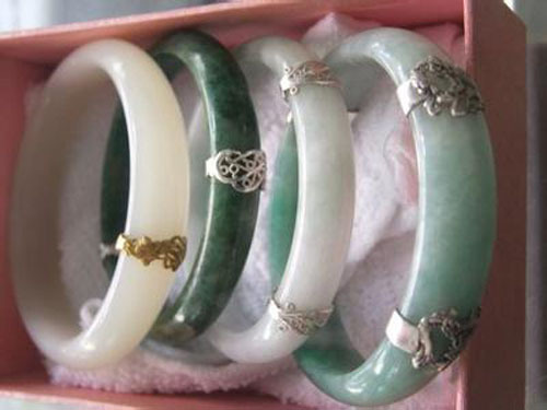 Gold and silver wrong craftsmanship in jade