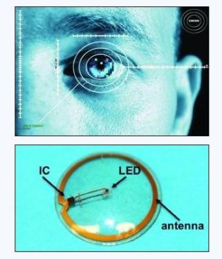 Super contact lenses with LED lights