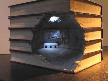 Incredible book carving crafts