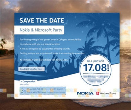 Nokia or will officially launch the first WP7 smartphone on August 17