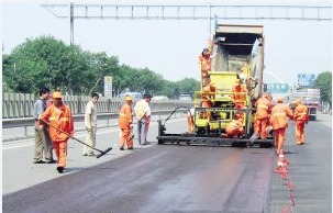 Tianjin Waste Tire Asphalt Pavement Laying