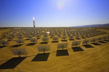 The largest solar power station in the Middle East is connected to the grid for power generation