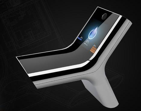 Touch screen faucet can continue the concept of touch screen