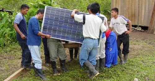 Solar power is very popular in rural Cambodia