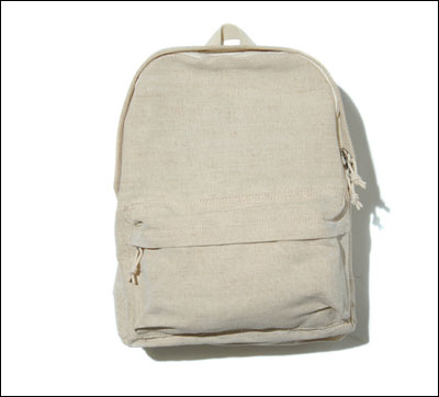 New MUJI brand cotton and linen backpack