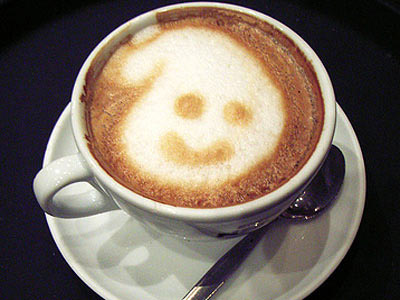 Woman drinks less coffee