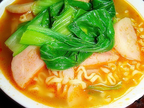 Are you still adding ham in instant noodles?