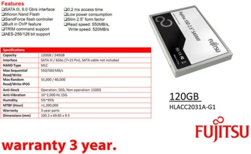 Fujitsu quietly enters the SSD industry