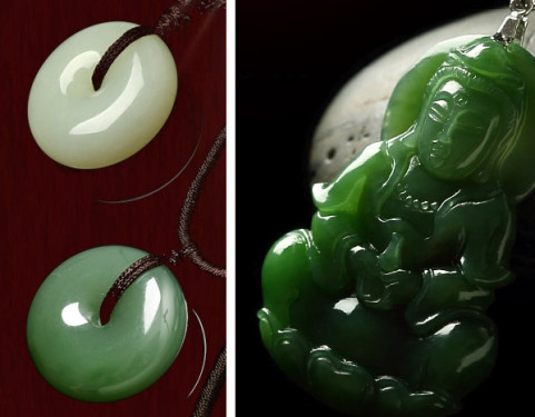 Identify the four major Hetian jade