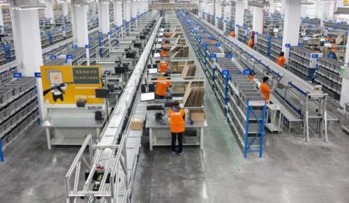 China's first high-automated electricity supplier storage center