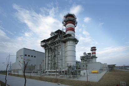 The largest domestic installed gas turbine power plant started