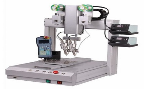 Automatic soldering machine works