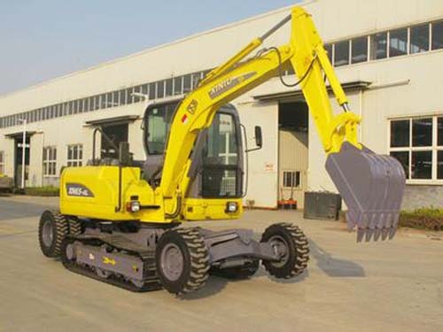 Development of wheeled excavators in China