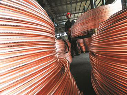 Imports of non-ferrous metal raw materials in China increased