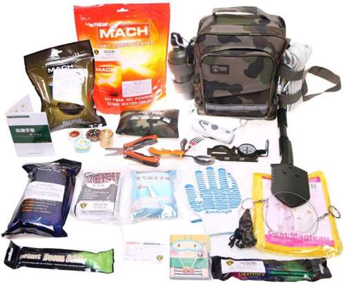 Home standing refuge emergency kit