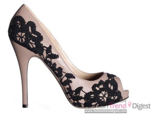Valentino Lace Logo High Heels Named the Most Sexy Shoes