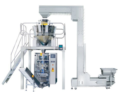 Vertical particle packaging machine