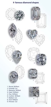 Shaped diamond illustration