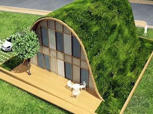 Green building integrated into the field of life