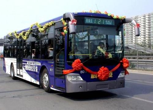 Beijing pure electric bus will meet the exam
