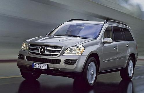 Mercedes-Benz new GL450 luxury SUV listed on the shopping guide