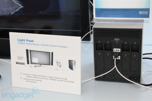 Vendor Showcases Intel Light Peak Fiber Interface Solution