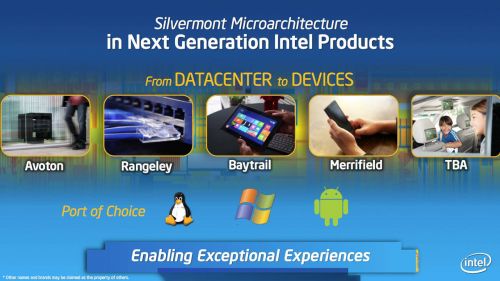 Silvermont chips consume more power and performance than ARM