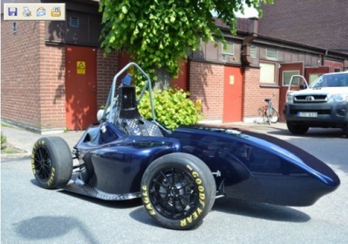 2011 Formula Undergraduate Racer uses TeXtreme tow to unfold carbon fiber fabrics