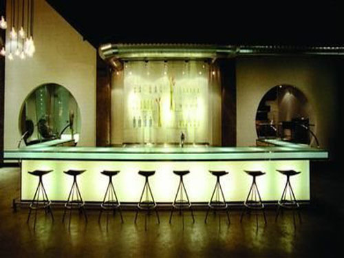 Modern bar coexists with former palaces