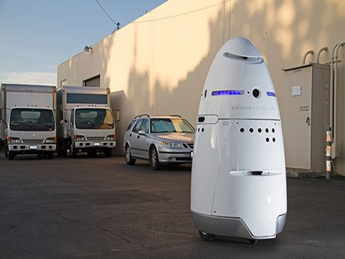 Intelligent security robots hit
