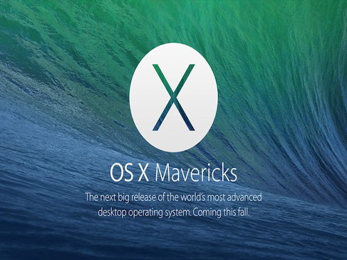 New OS X Mavericks will be issued