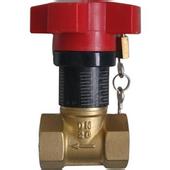 The principle of locking the regulating valve
