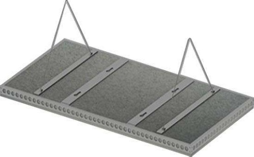 Suspended ceiling sound absorber features