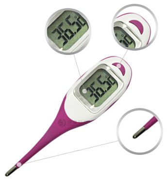 Large widescreen electronic thermometer