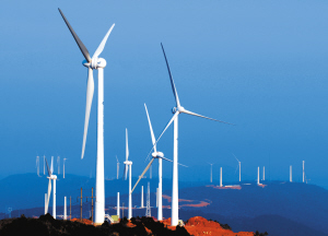 Jiangxi wind power began to move from lakeside to high mountain
