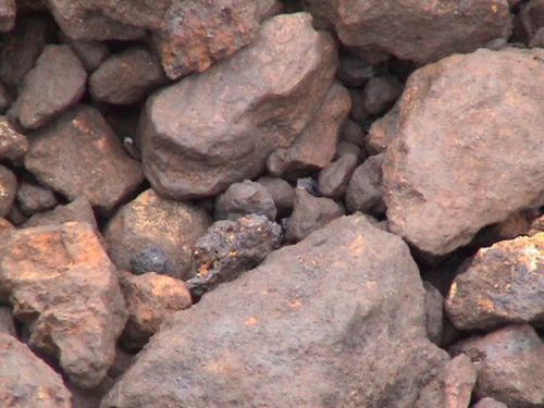 Iron ore prices fell by 21.97 points compared to the end of March