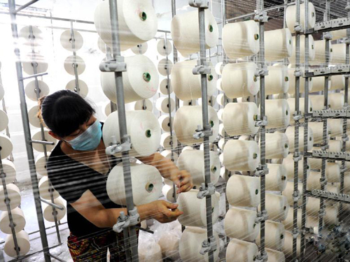 Decline in textile competitiveness has turned to technology-intensive