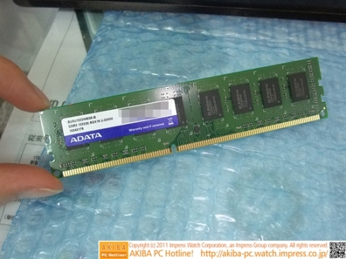 Continue to cut prices? A-DATA single 8GB DDR3 memory is also coming