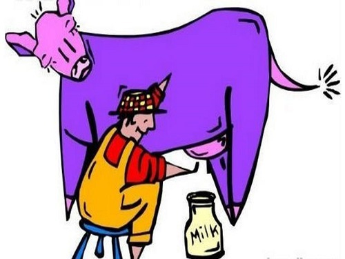 Now squeeze "raw milk" should not drink now