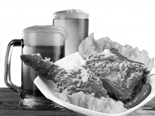 Beer + fried chicken health risks