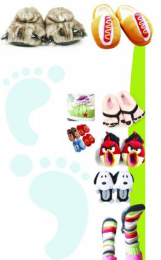 Creative Slippers Warm and Funny: Angry Birds Foot Sweepers Hot Sale