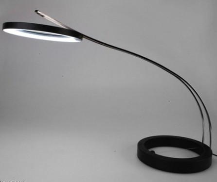 Sliding magnetic suspension LED desk lamp