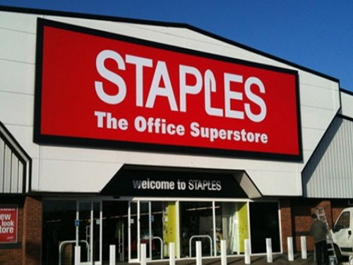 Staples' office supplies business