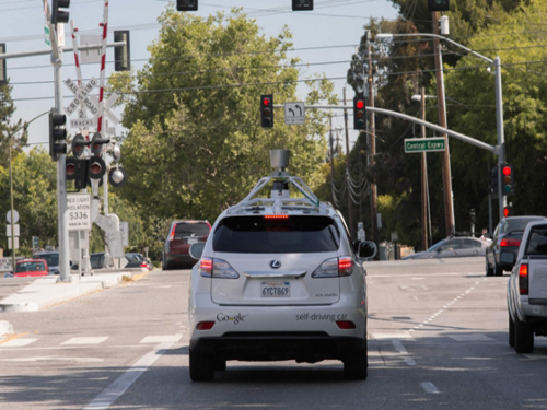 Google unmanned cars collided with public transport