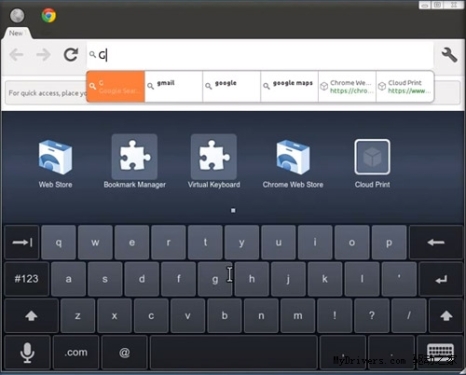 Chrome OS system can be used for tablets