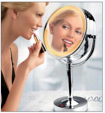 Inductive switch makeup mirror Makeup mirror can also be so smart high-end