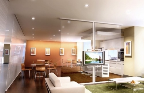 Four options for living room lighting