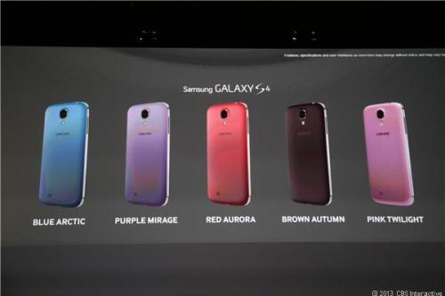 Galaxy S4 usher in more color choices